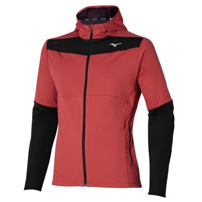 Manga Larga Mizuno Breath Thermo Jacket Hombre - Rojos / Negros - Chile M891QVGPRZ